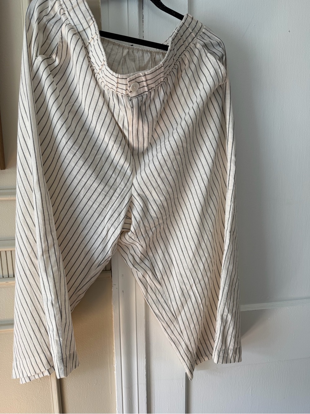 torrid Cream and Black Striped Button-Front Pants